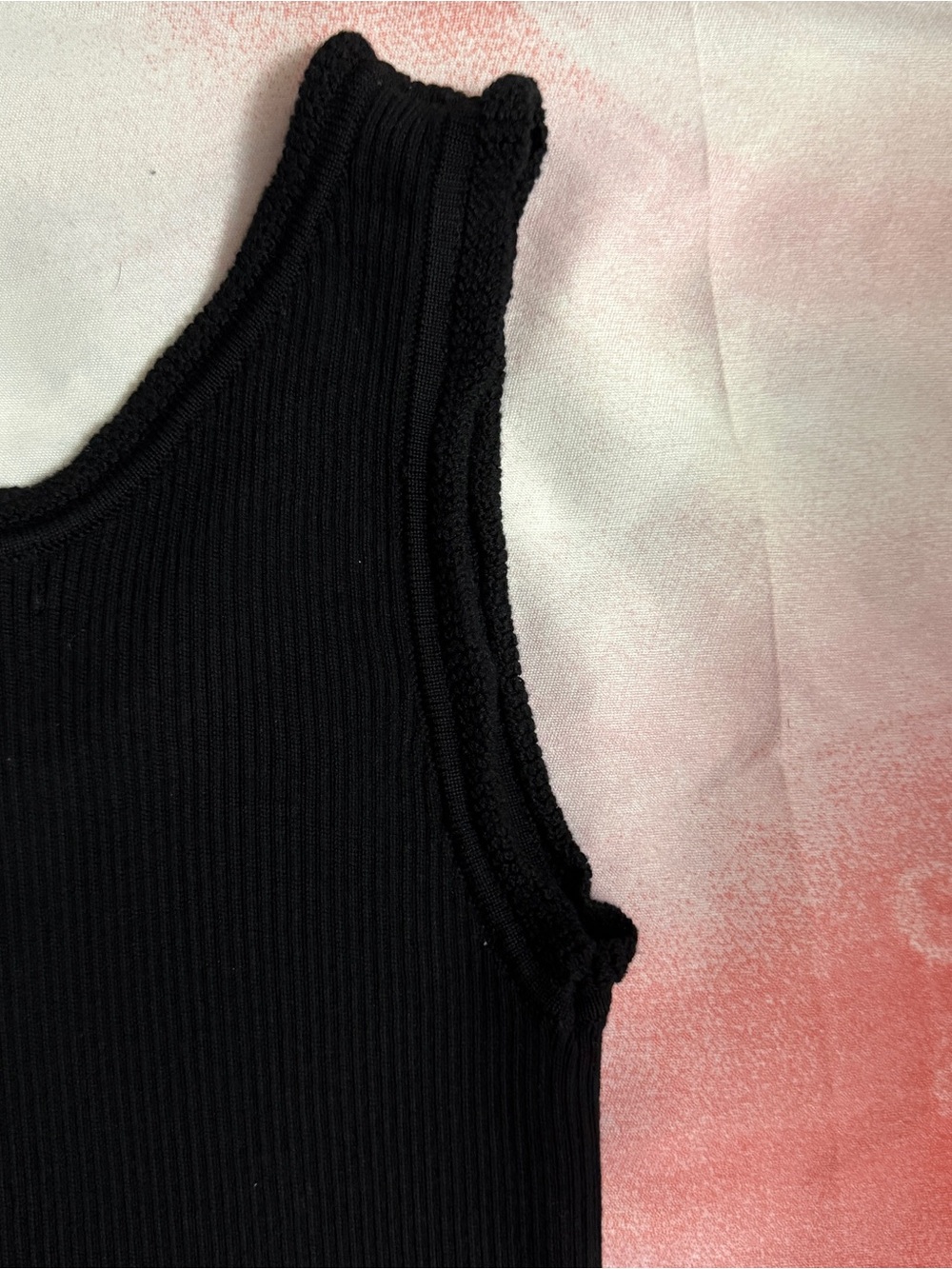 Black Ribbed Tank - Picture 4 of 4